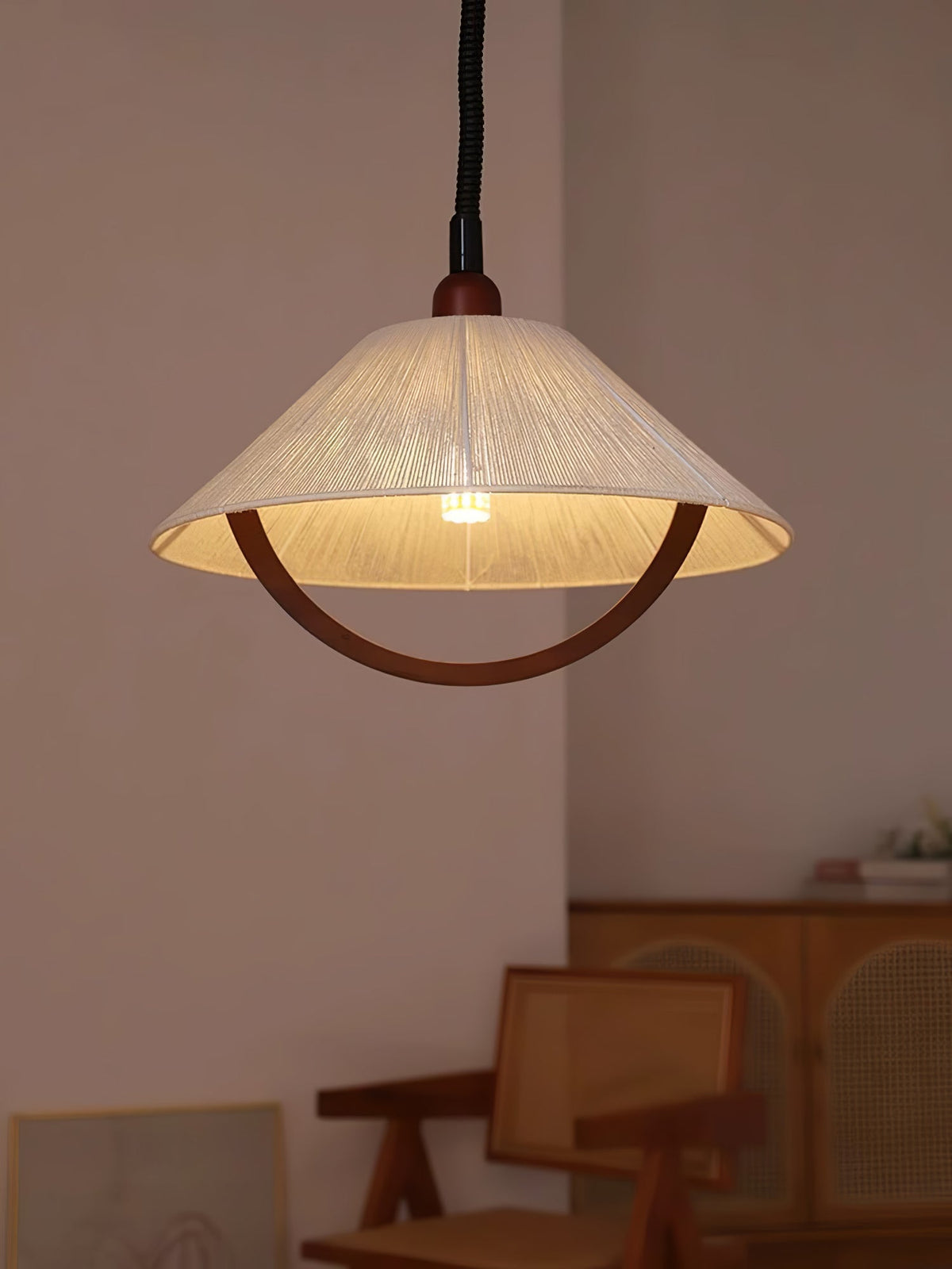 Syraeen Premium Noordse kunst houten hanglamp
