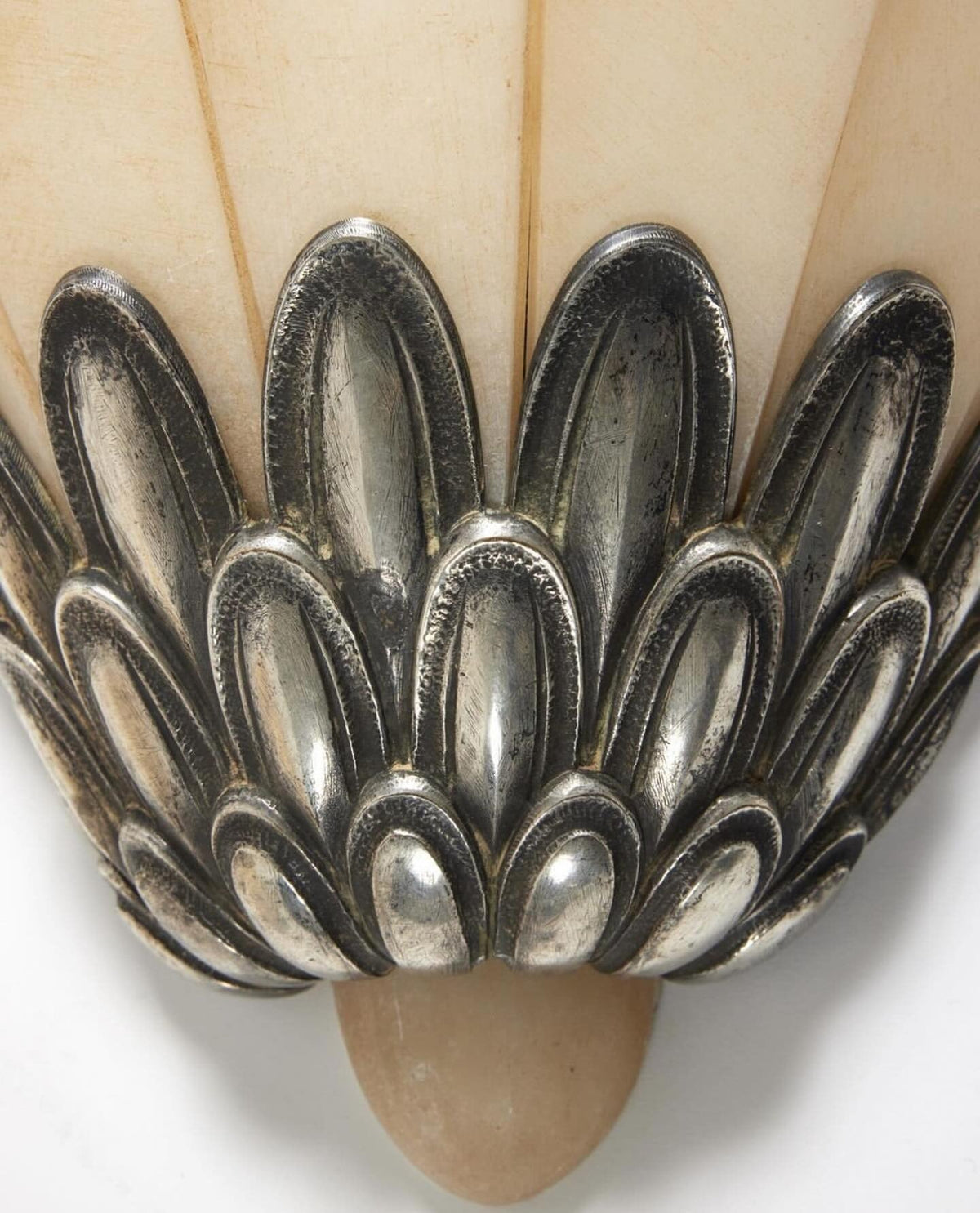 Marbe Vintage Albast Bloemblaad wandlamp