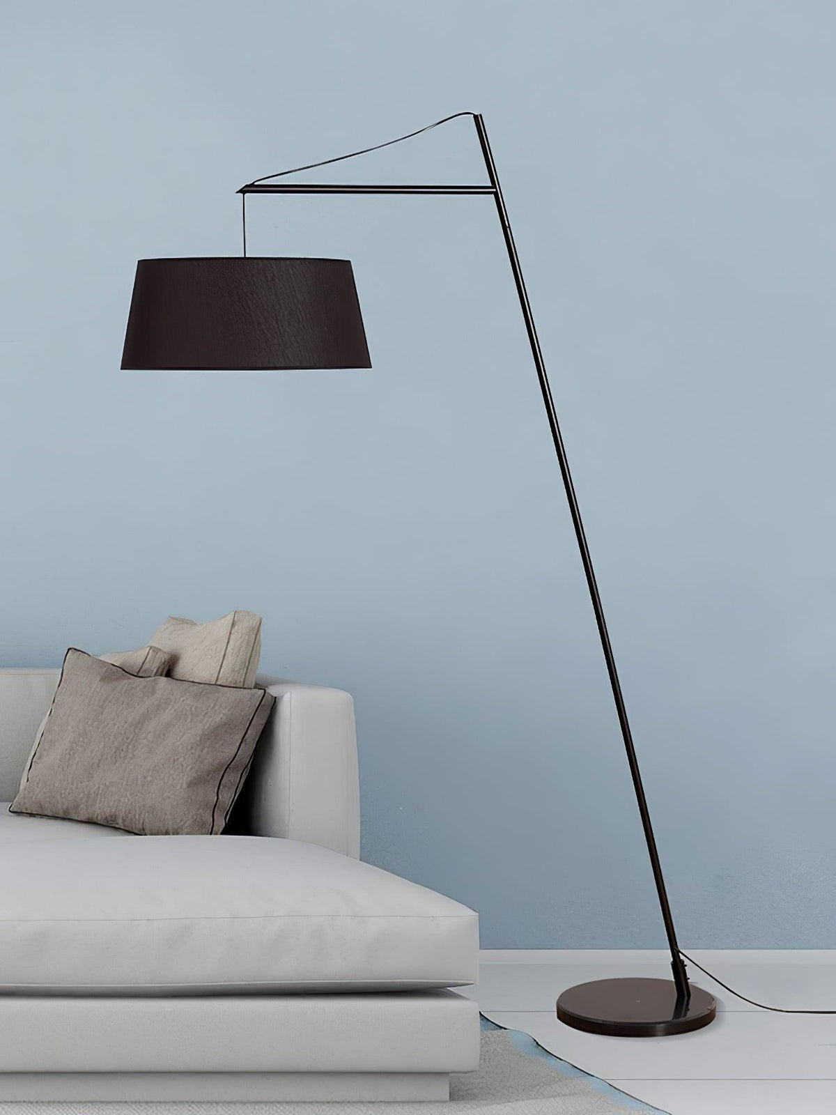 Votalyra moderne vloerlamp met stoffen kap