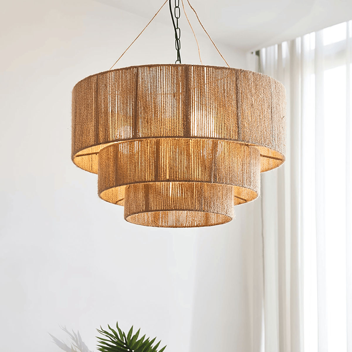 Cascade Rustiek jute Hanglamp