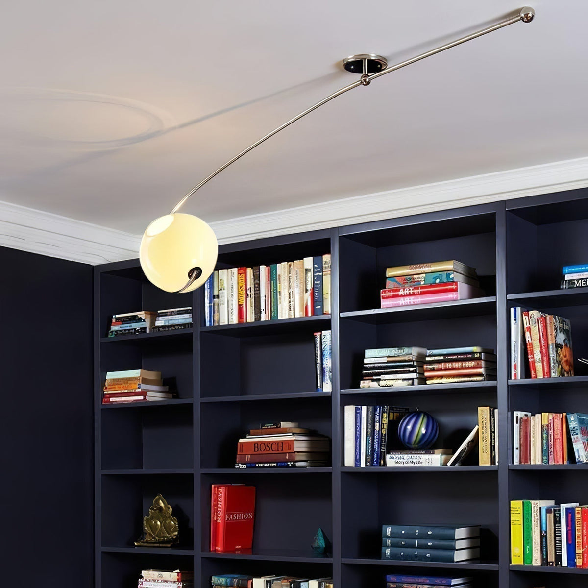 Elsoris Moderne minimalistische plafondlamp van glas met gebogen vorm