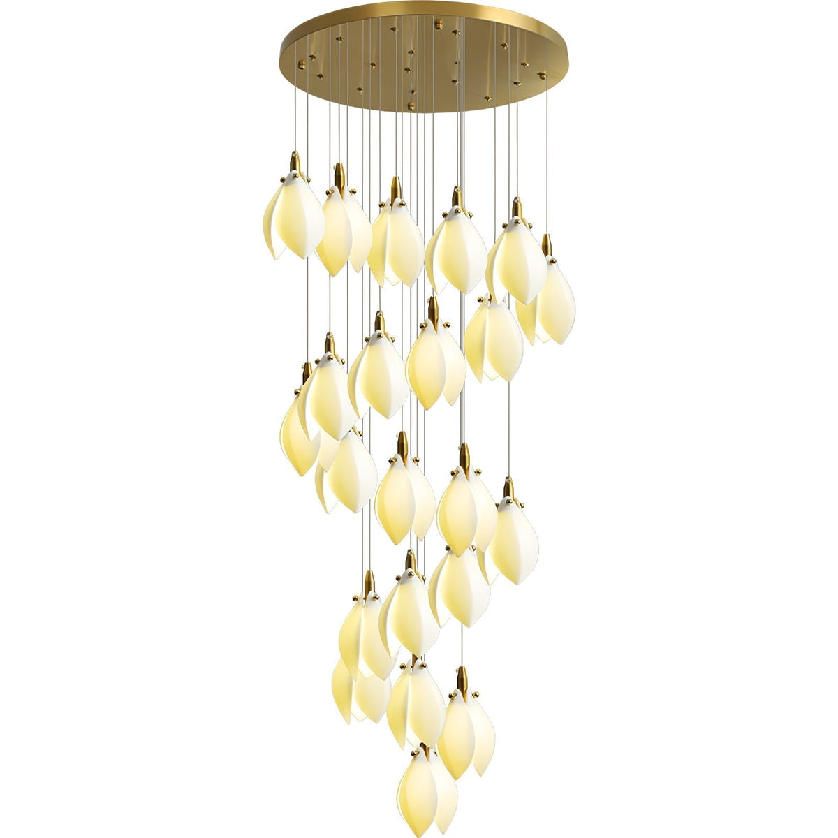 Caphayra Floral keramische messing Kroonluchter