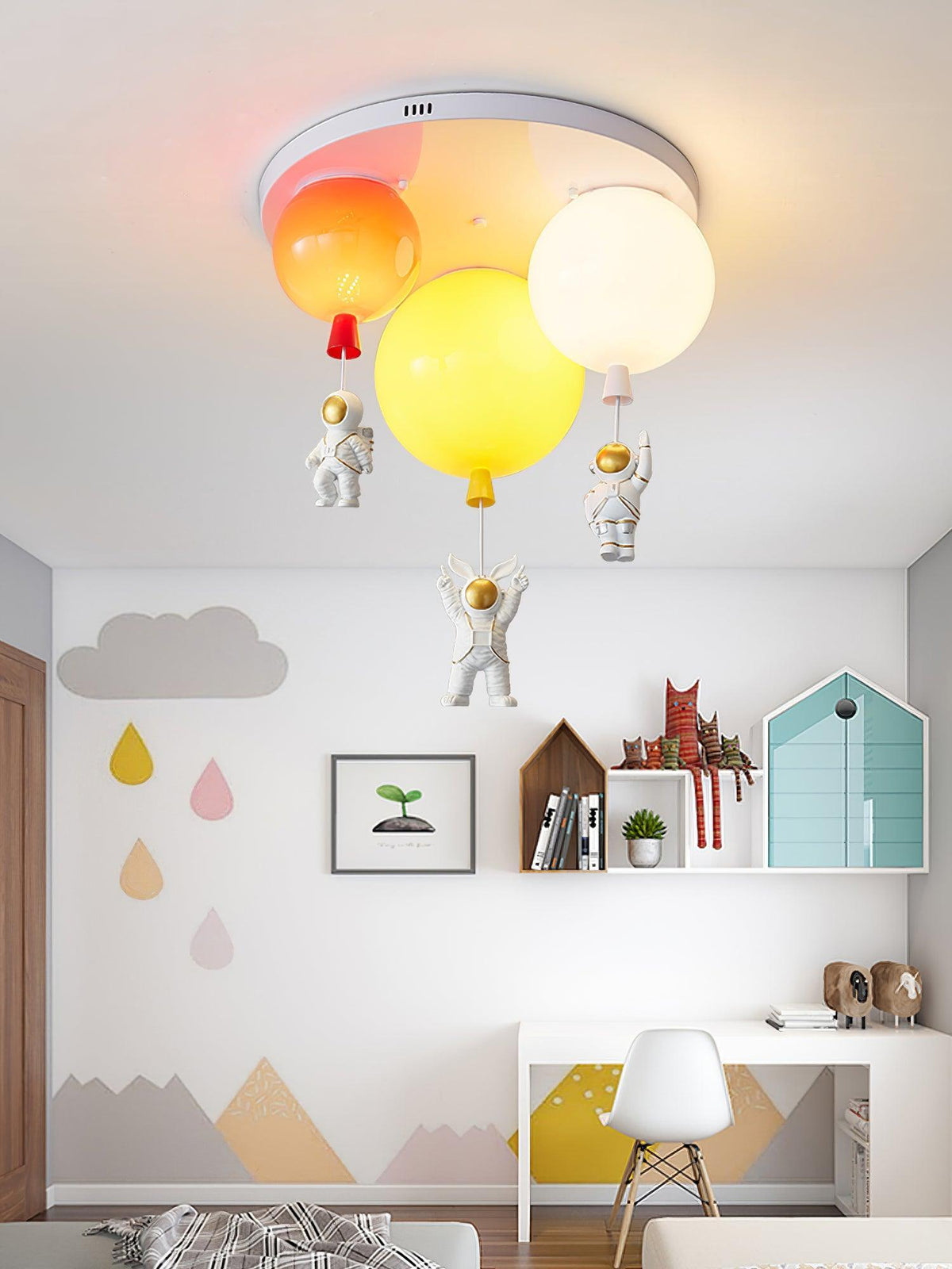 Lumanelle plafondlamp Astronaut Glossy Balloon voor kinderkamer