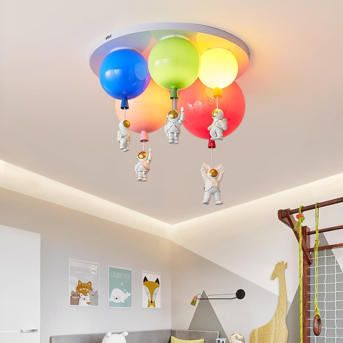 Lumanelle plafondlamp Astronaut Glossy Balloon voor kinderkamer