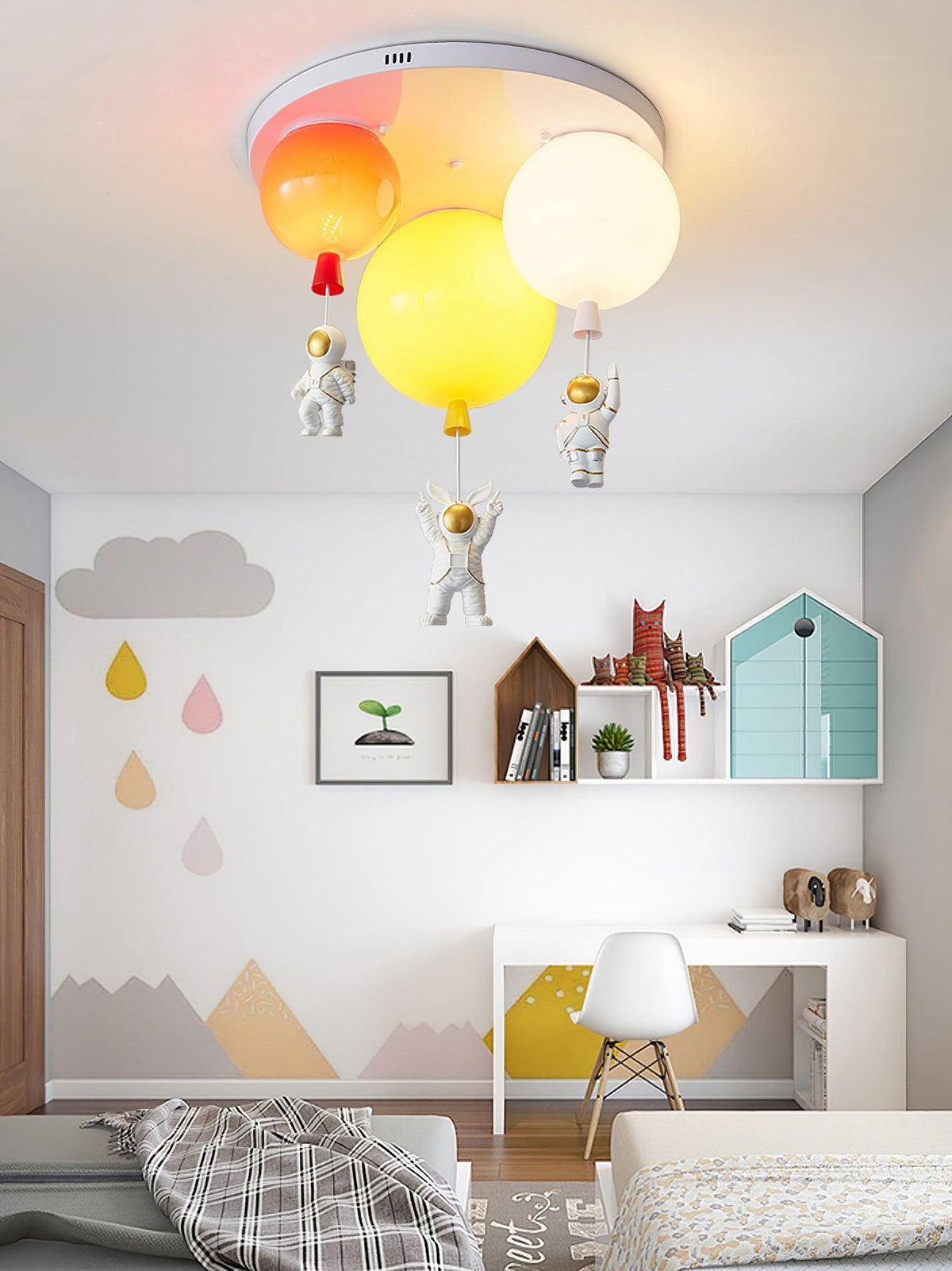 Lumanelle plafondlamp Astronaut Glossy Balloon voor kinderkamer