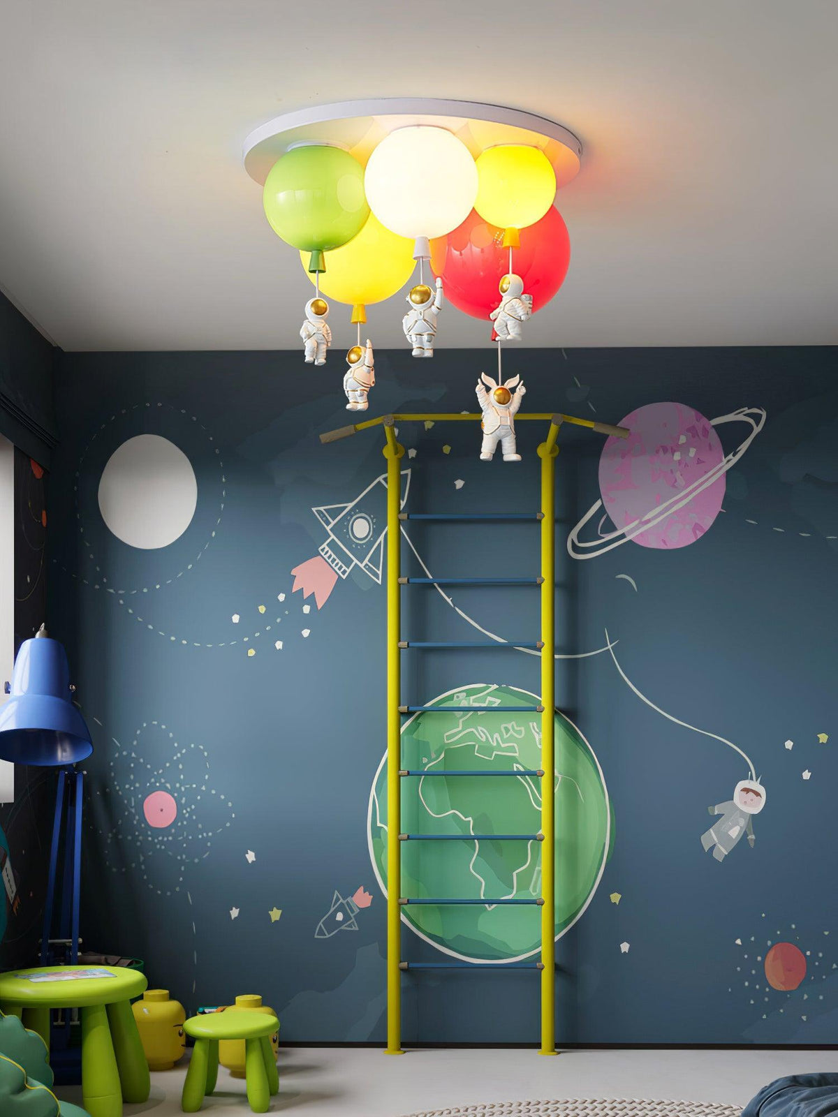 Lumanelle plafondlamp Astronaut Glossy Balloon voor kinderkamer