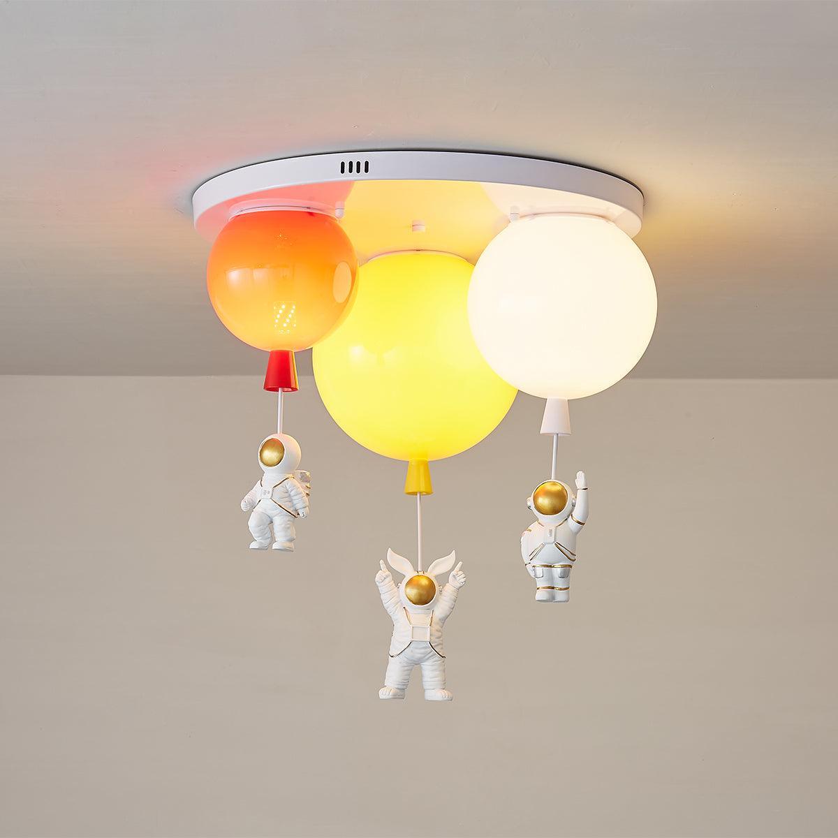 Lumanelle plafondlamp Astronaut Glossy Balloon voor kinderkamer