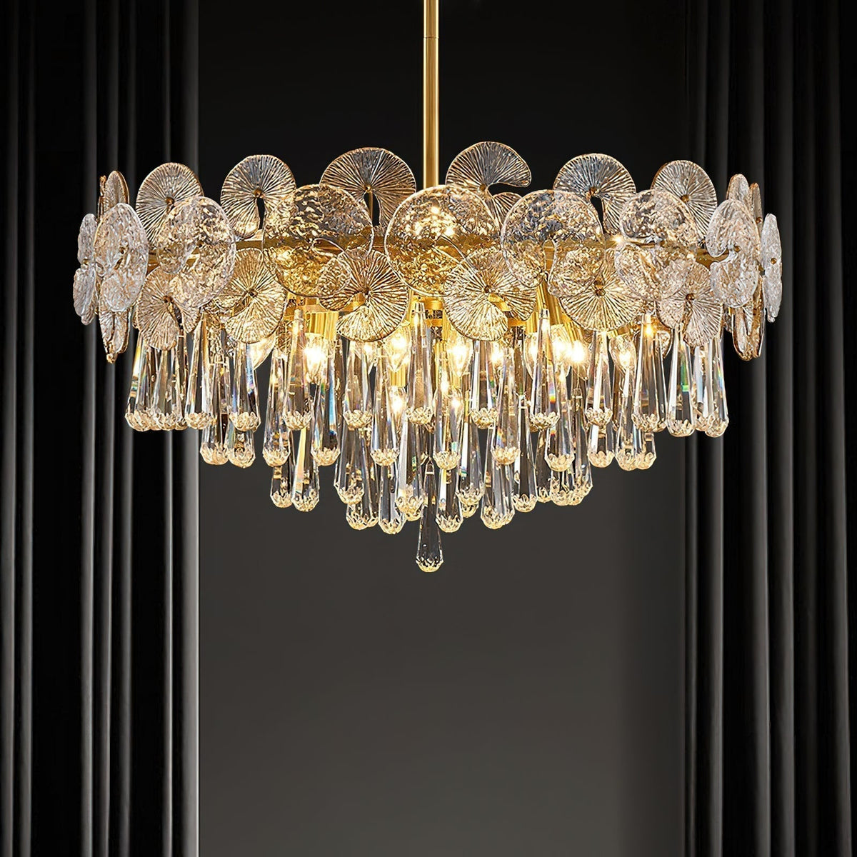 Caeluvyo Postmodern luxe elegantie Kristallen Kroonluchter