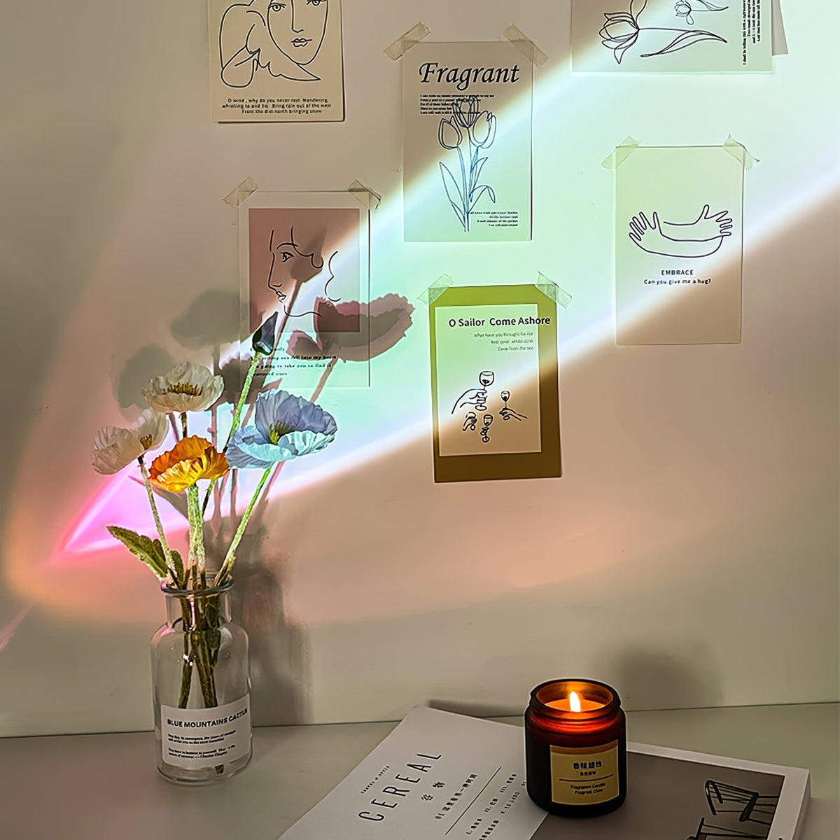 Solarece Kristal Minimalistische tafellamp