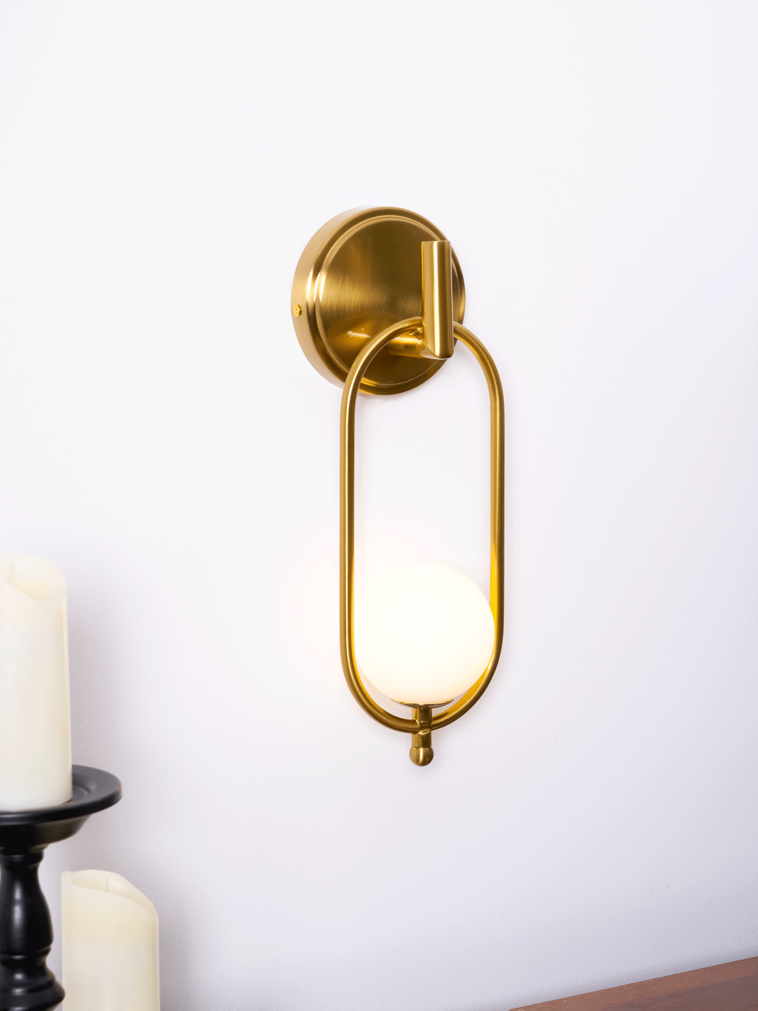 Cumirisra moderne minimalistische wandlamp van messing glas