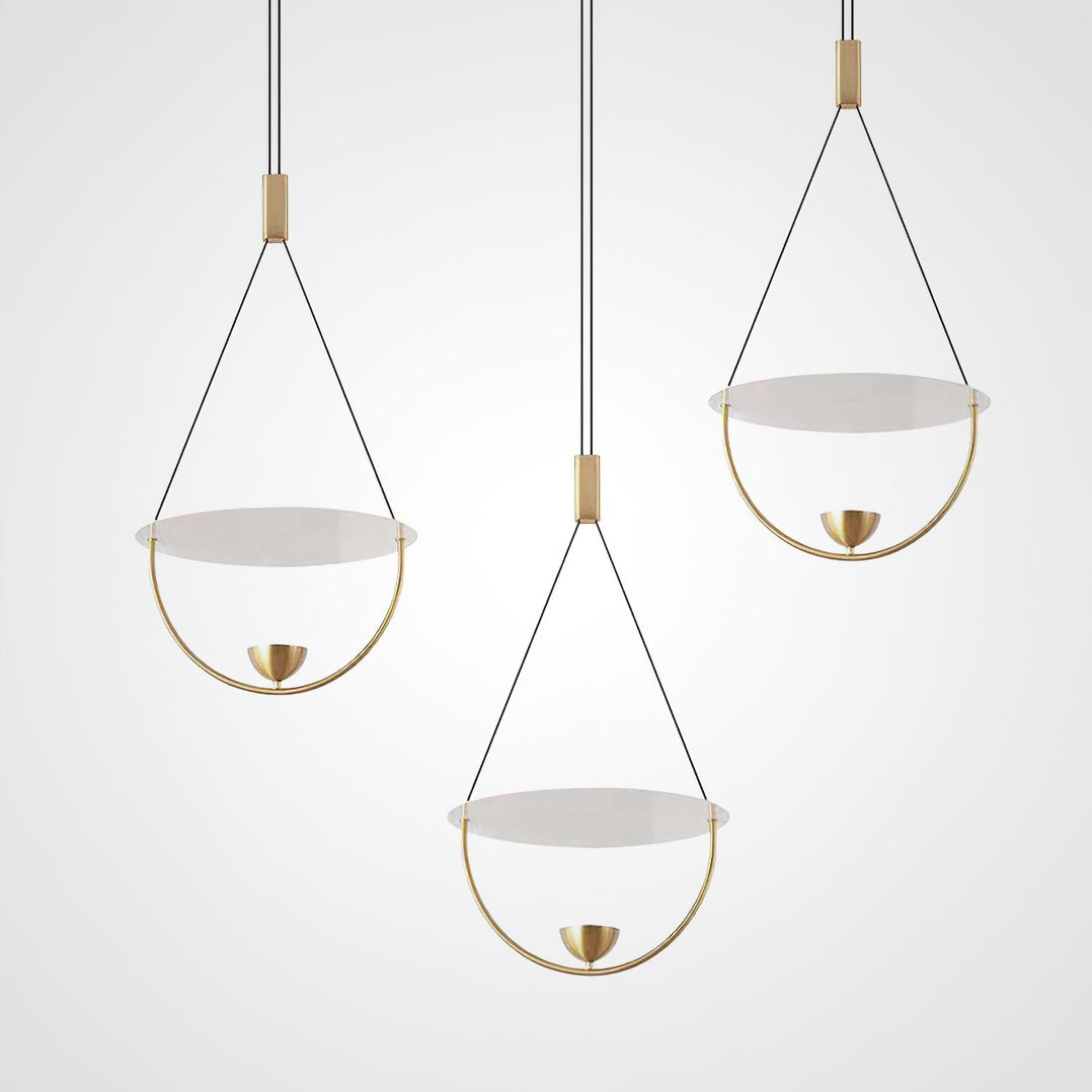 Vecaros Moderne minimalistische hanglamp met schijf