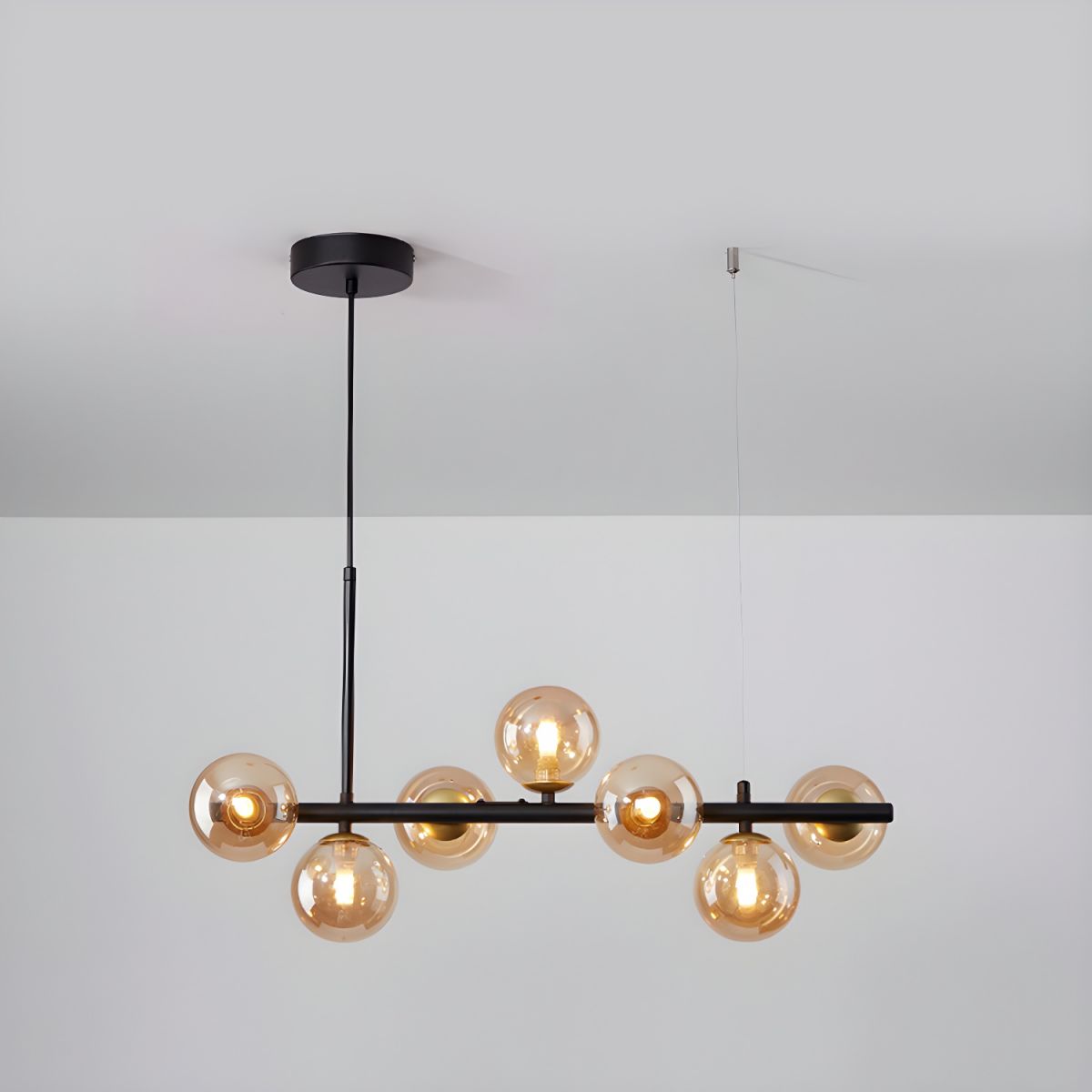 Lioroora kroonluchter met glazen bol goudkleurige afwerking 12-Light