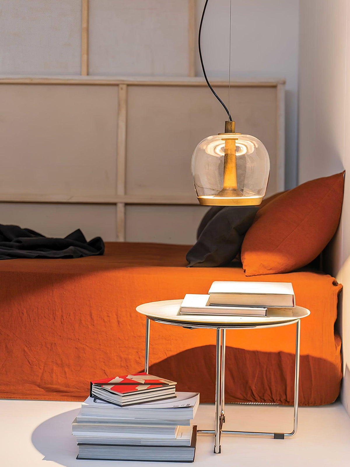 Cotalor Noordse kunst LED glas hanglamp