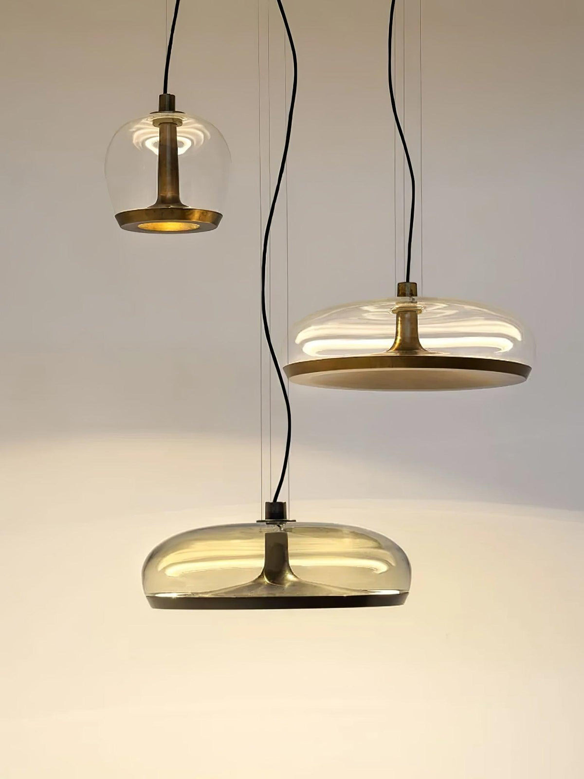 Cotalor Noordse kunst LED glas hanglamp