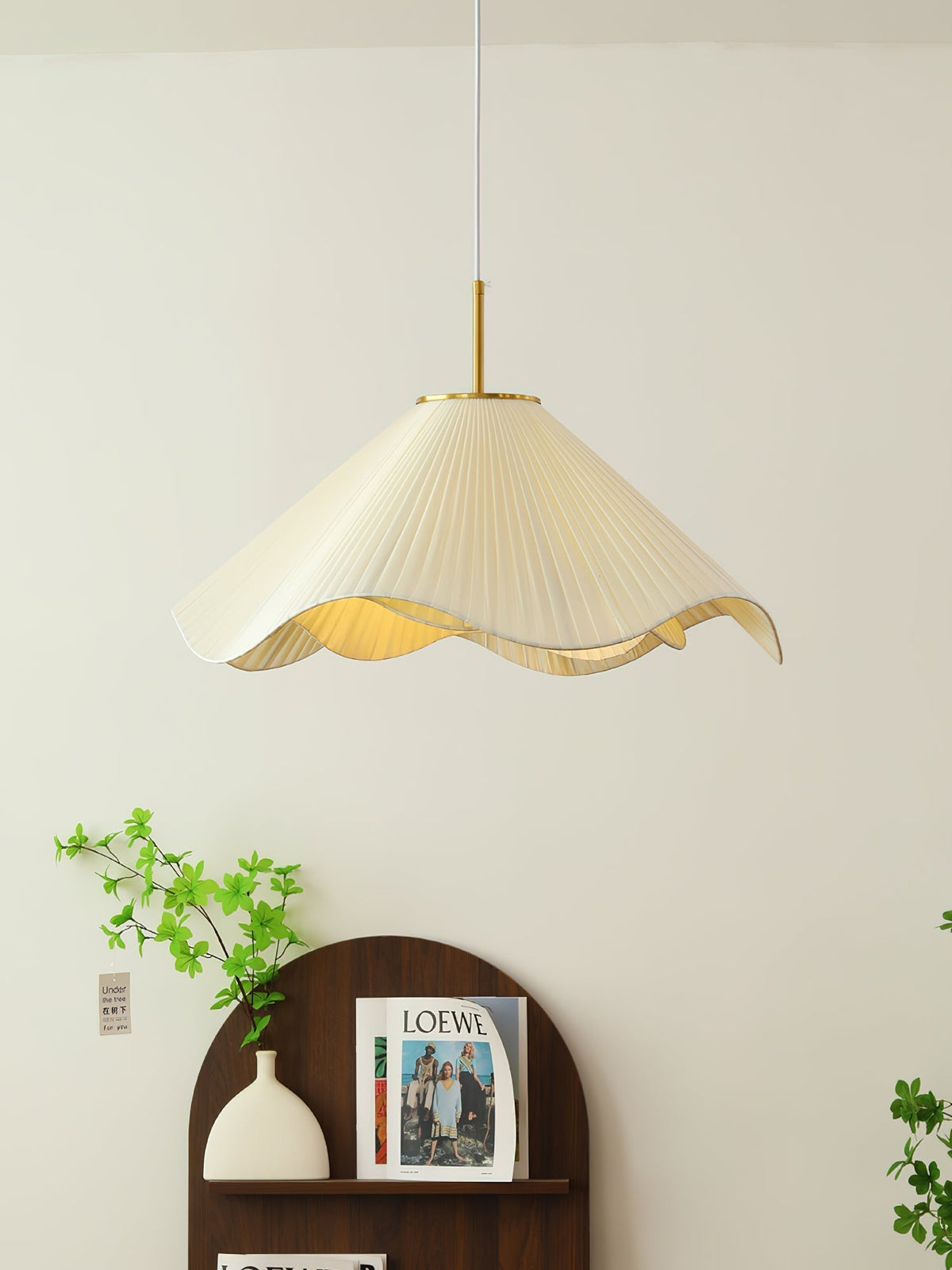Drift Minimalistische hanglamp van stof