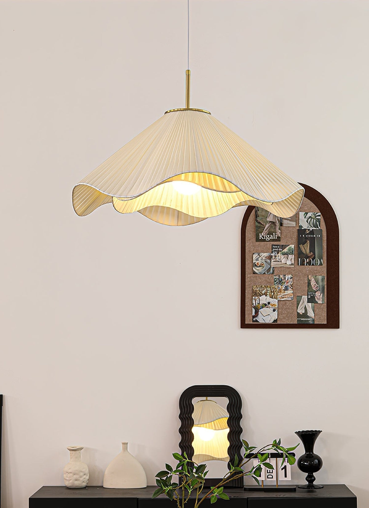 Drift Minimalistische hanglamp van stof
