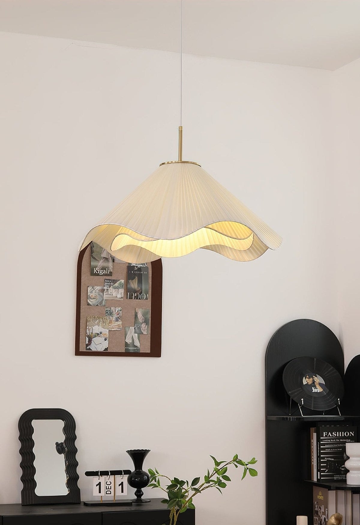 Drift Minimalistische hanglamp van stof