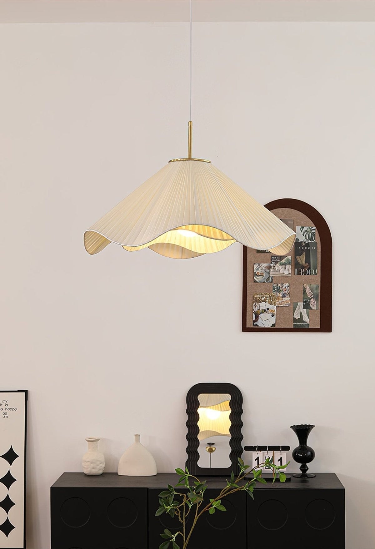 Drift Minimalistische hanglamp van stof