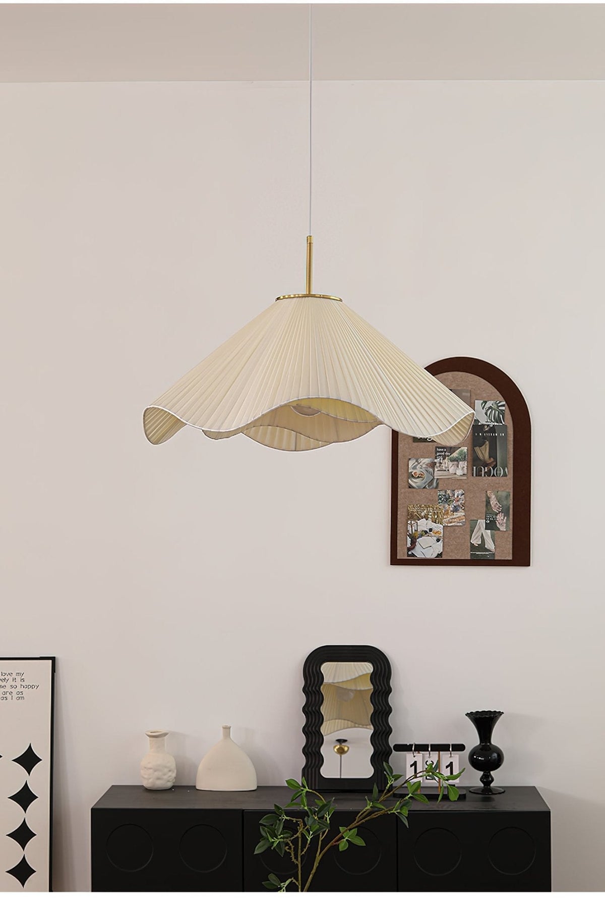 Drift Minimalistische hanglamp van stof