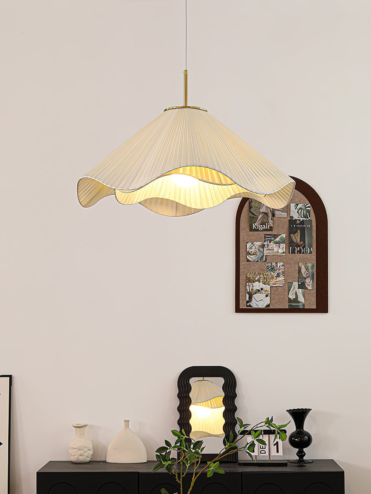 Drift Minimalistische hanglamp van stof