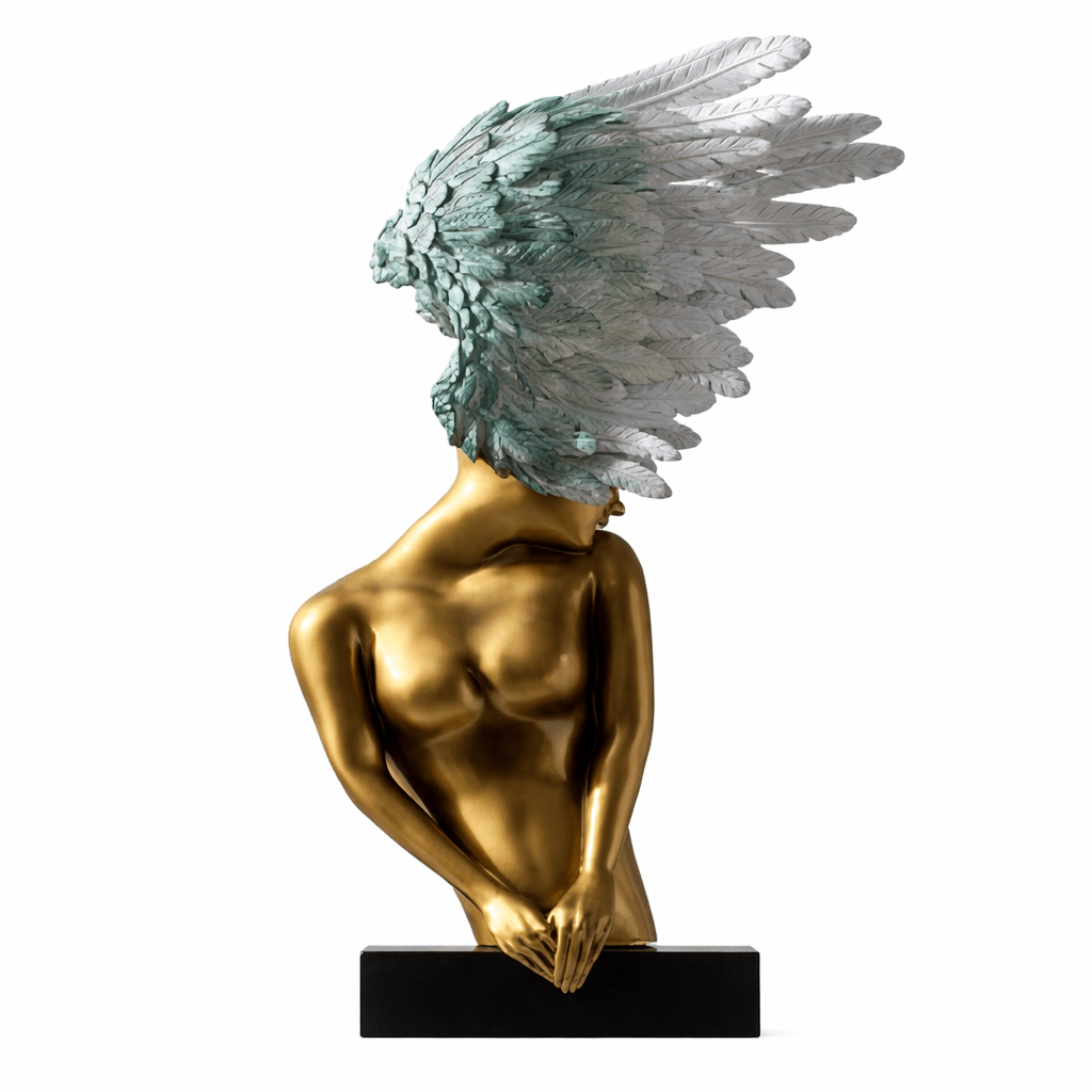 Caelvian tafellamp met vleugelsculptuur