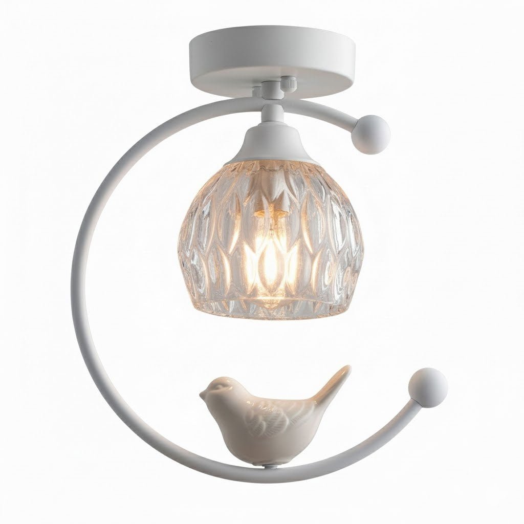 Otis Linearo Artistiek Keramiek Vogel Plafondlamp