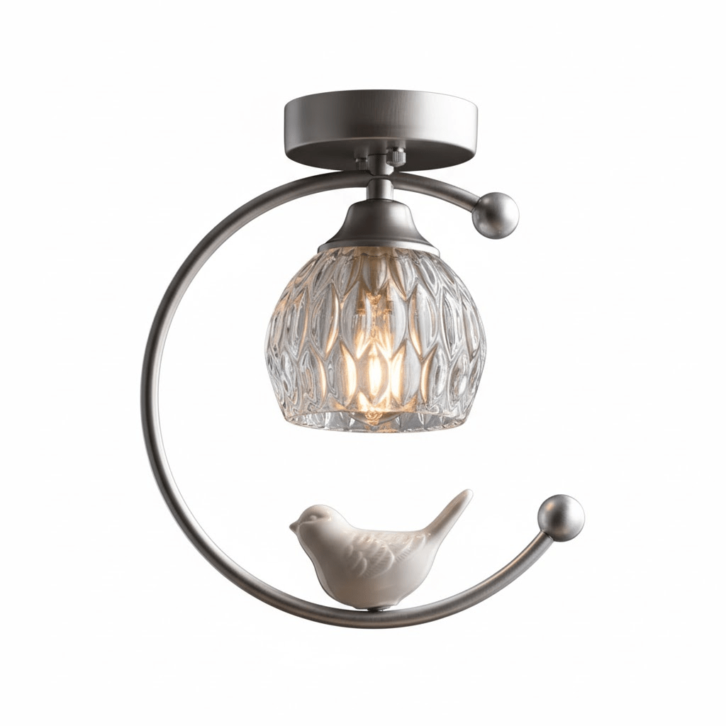Otis Linearo Artistiek Keramiek Vogel Plafondlamp