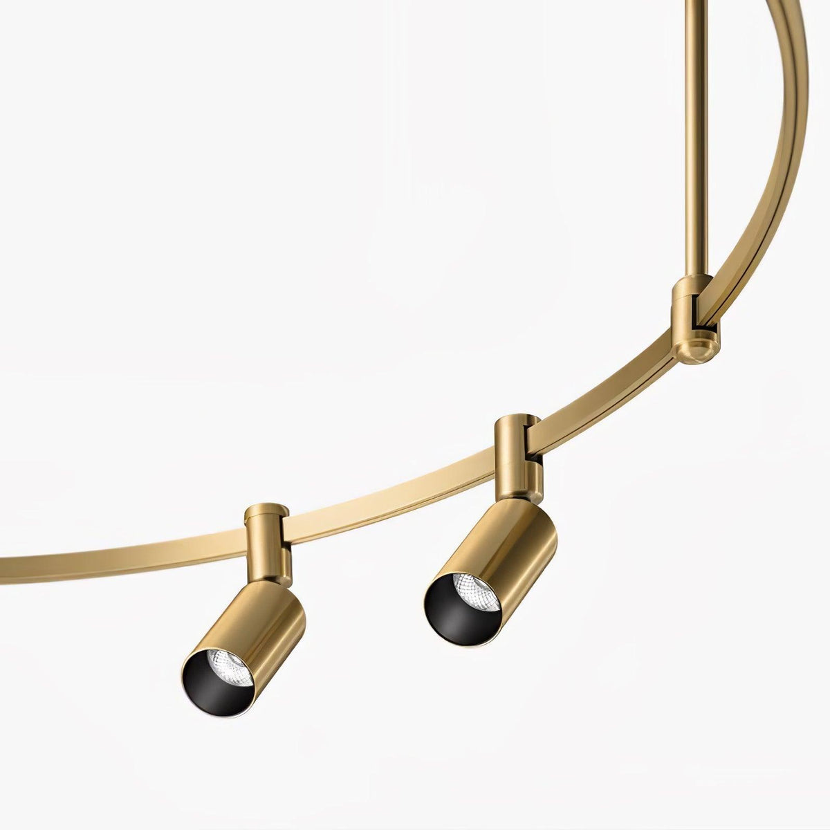 Ivrinir ringvormige messing hanglamp