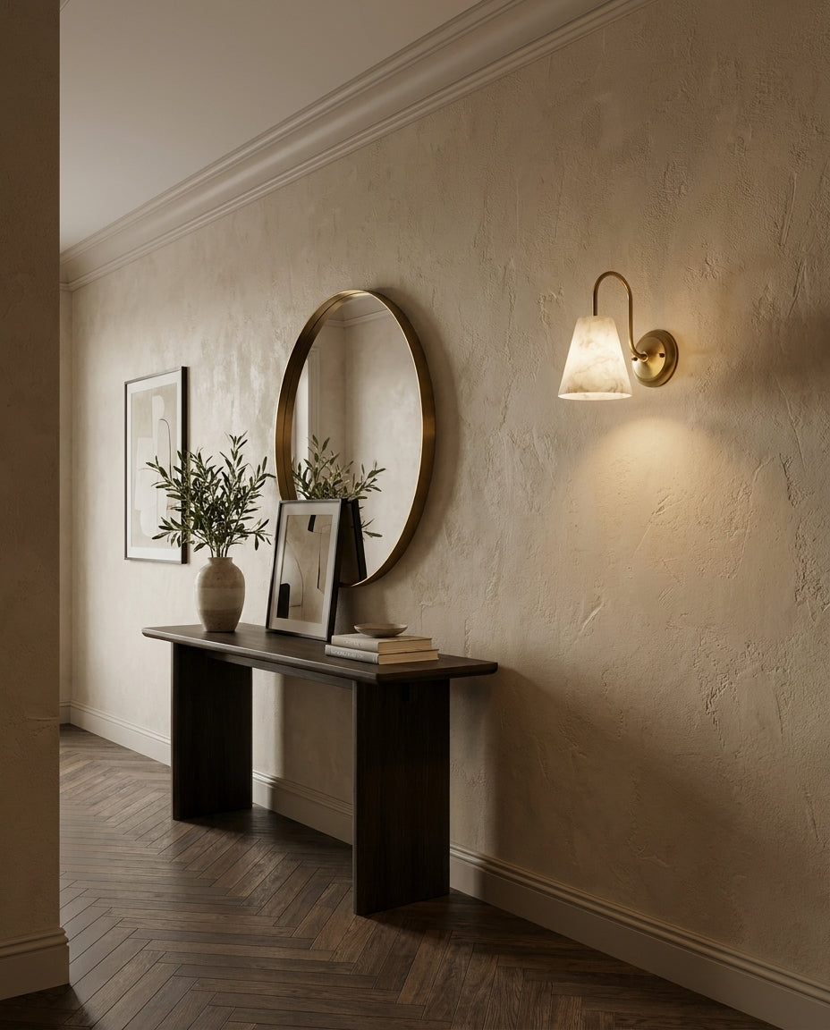 Bexstone Albasten wandlamp