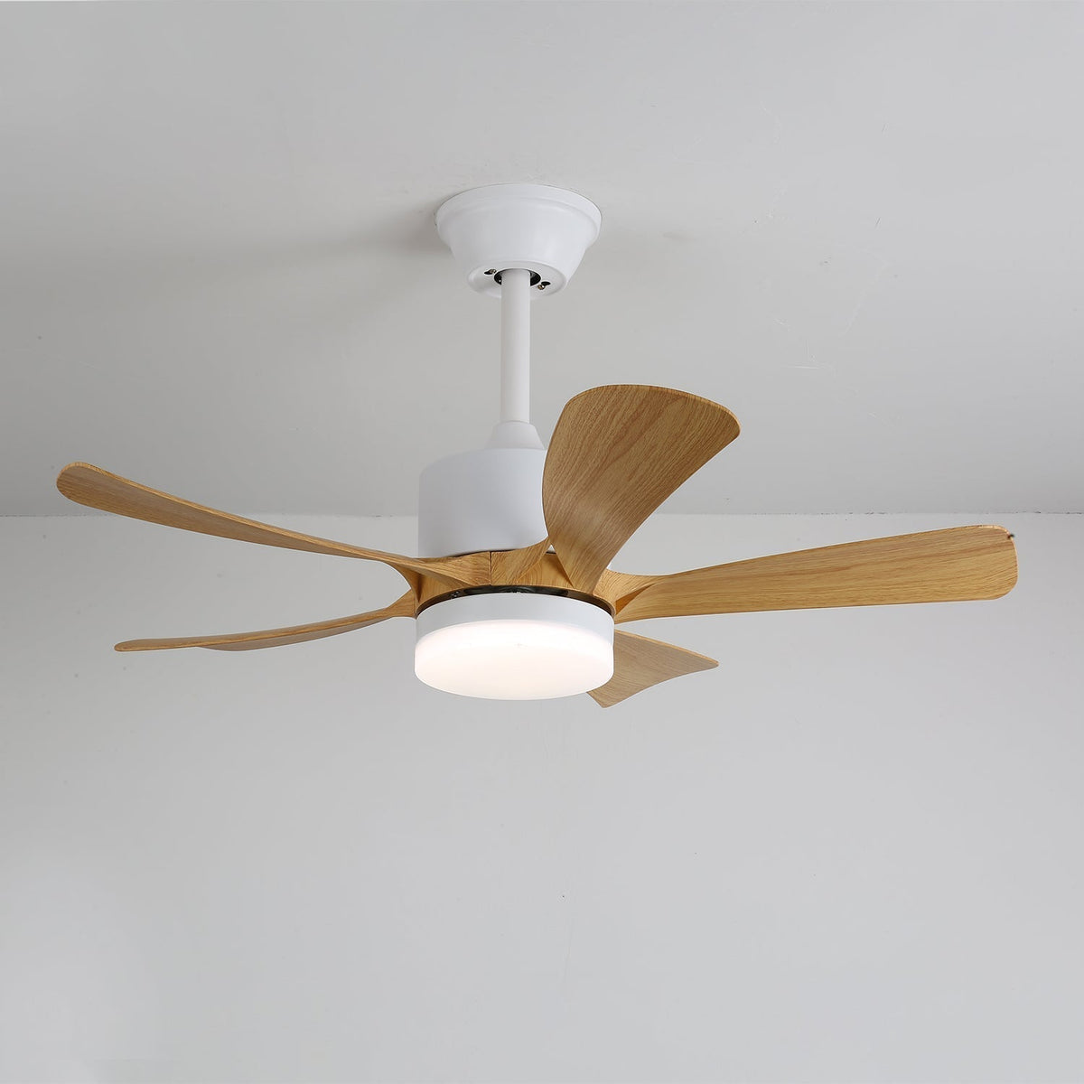 Sylven Moderne plafondventilator met verlichting van hout