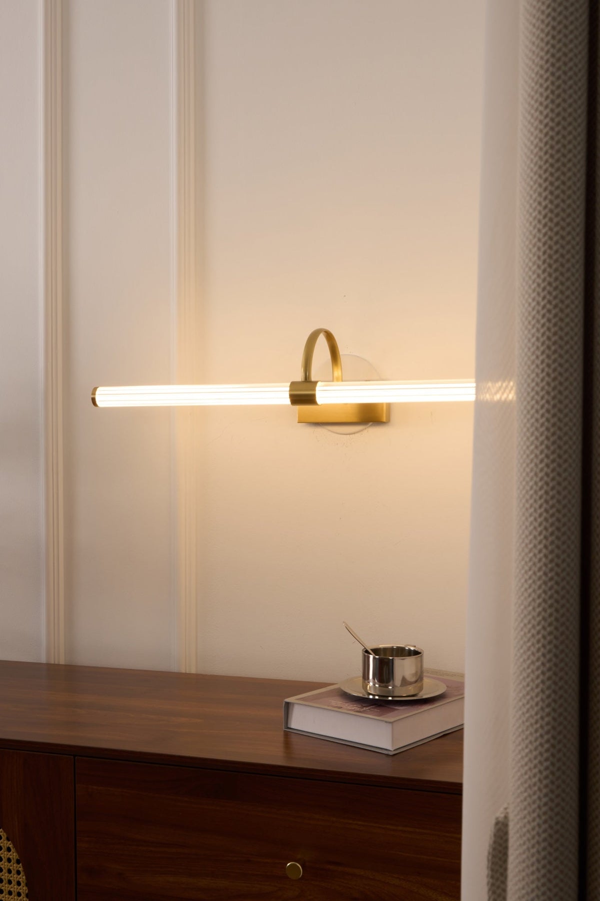 Beryl Moderne minimalistische wandlamp van messing