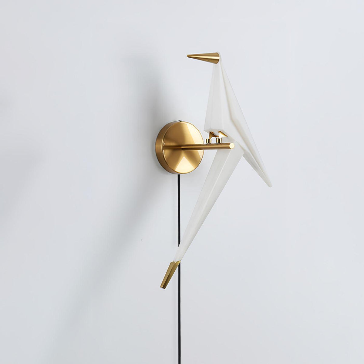 Visileth Noordse kunst kraan wandlamp met stekker goud