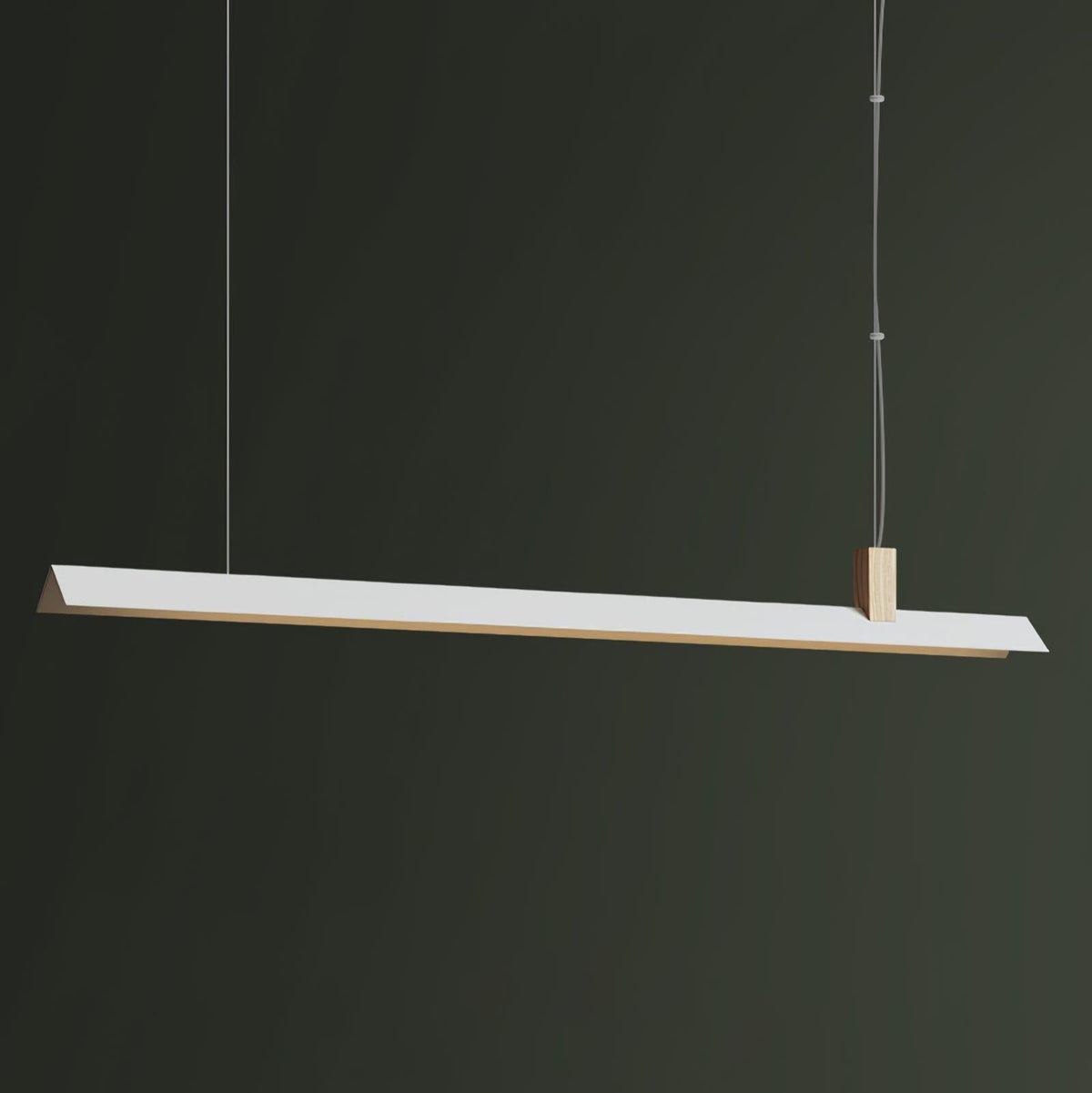 Linea Minimalistische hanglamp van hout