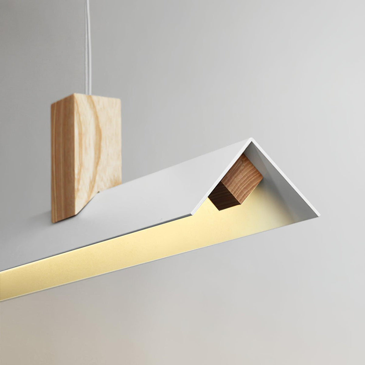 Linea Minimalistische hanglamp van hout