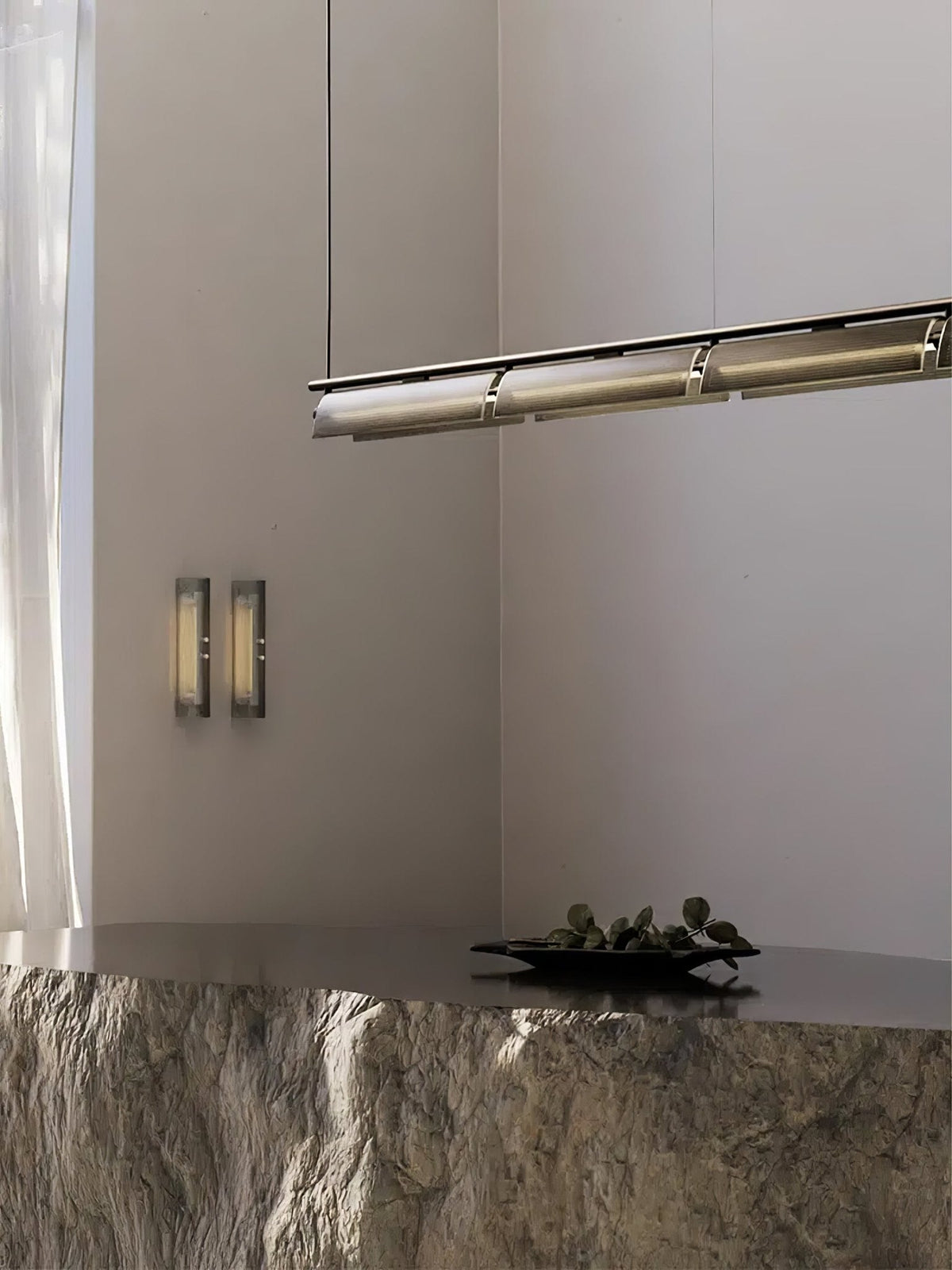 Veliian kroonluchter met rookglas modern