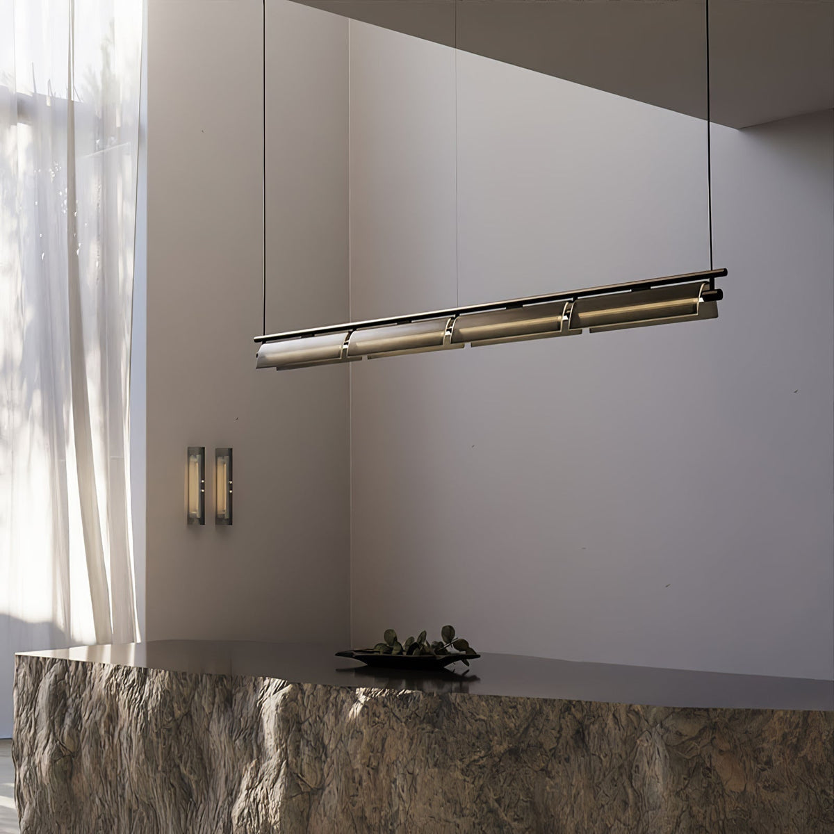 Veliian kroonluchter met rookglas modern