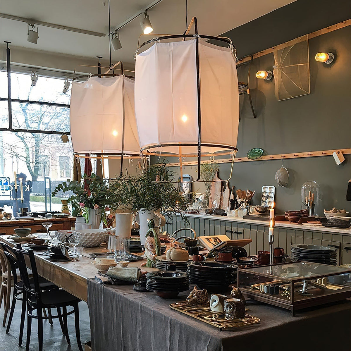 Arioelia hanglamp met bamboe lampenkap voor de woonkamer