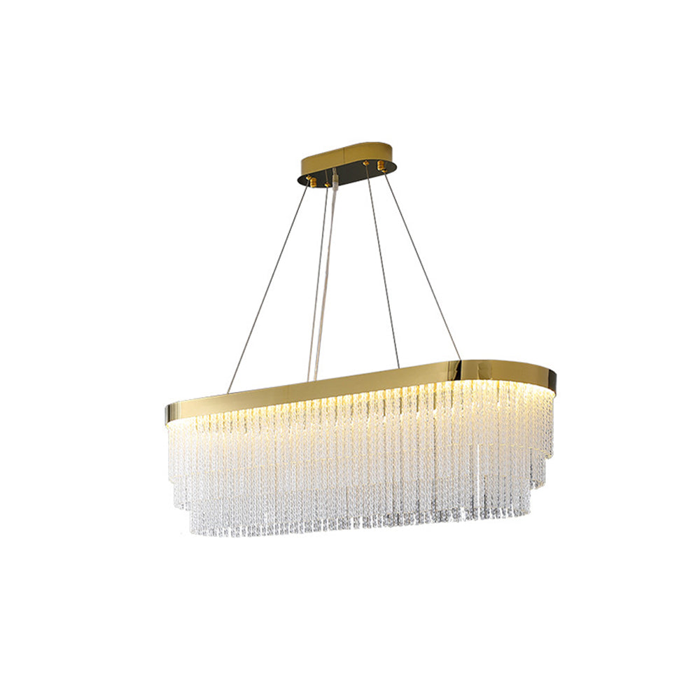 Colon Moderne Art Deco Hanglamp Goud Metaal/Kristal Woonkamer