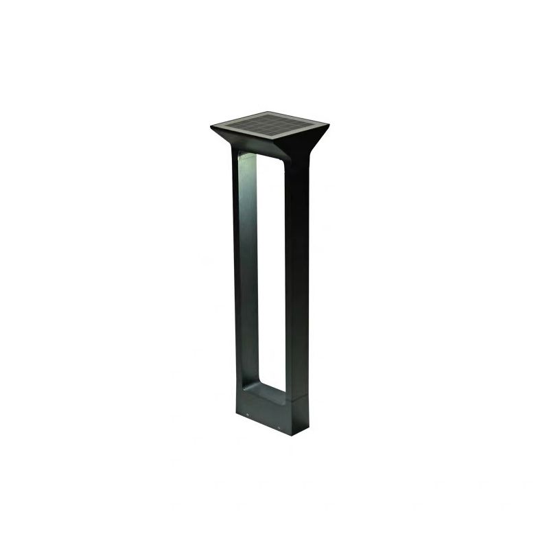 Pena Moderne Buitenlamp Zonne Energie Zwart Acryl Tuin/Stoeprand