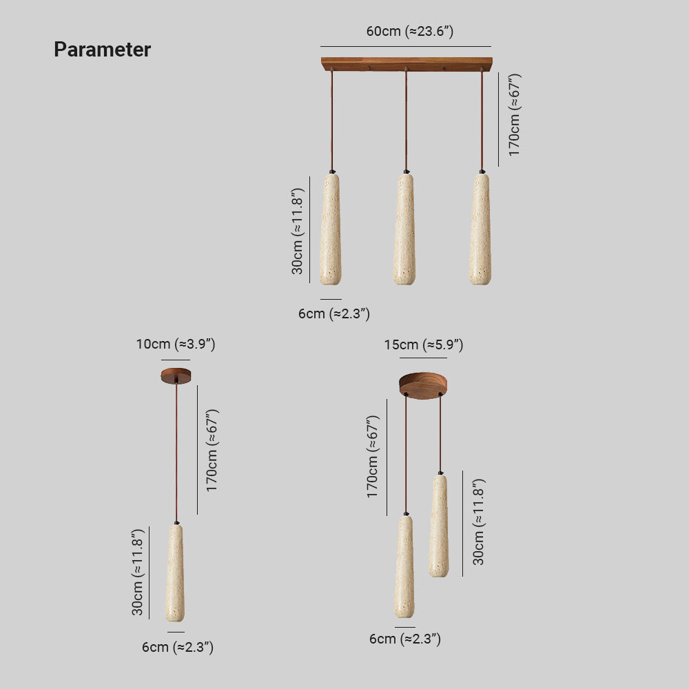 Ozawa Houten Hanglamp Design Hout/Steen Eetkamer