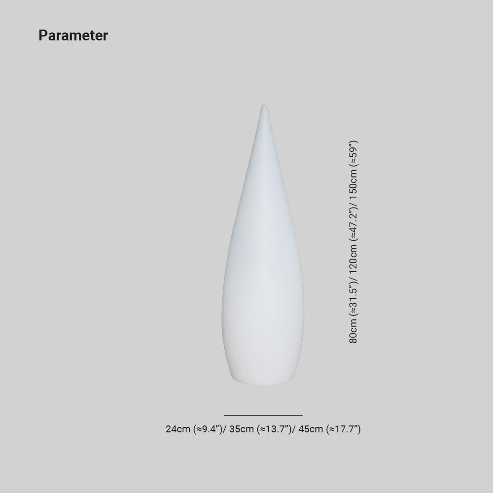 Pena Moderne LED Buitenlamp Oplaadbaar Wit Acryl Tuin/Stoeprand