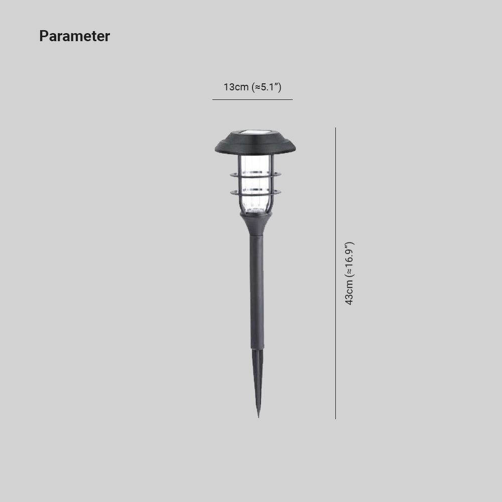 Pena Moderne Buitenlampen Zonne Energie Zwart Metaal/Acryl Tuin
