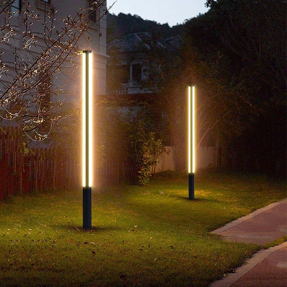 Pena Moderne Cilinder LED Buitenlamp Metaal/Acryl Zwart Tuin/Stoeprand/Balkon