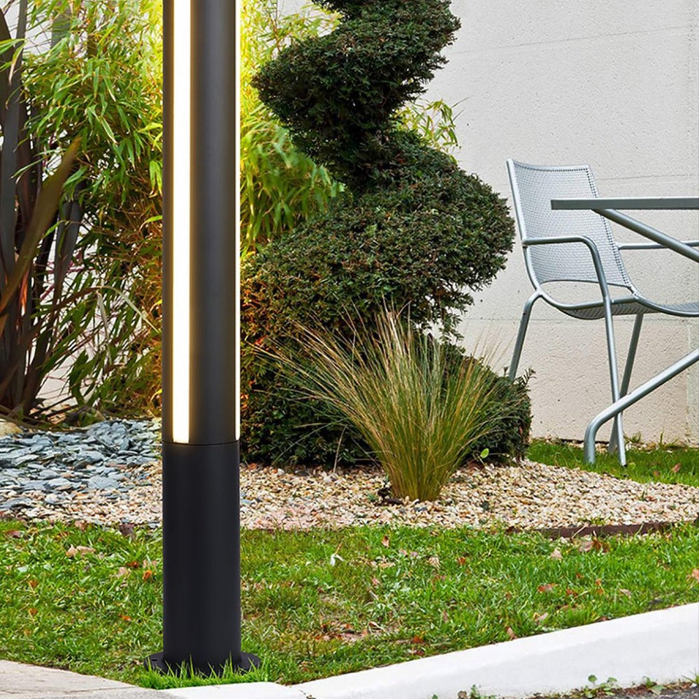 Pena Moderne Cilinder LED Buitenlamp Metaal/Acryl Zwart Tuin/Stoeprand/Balkon