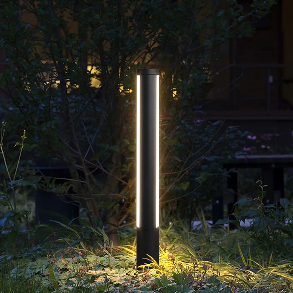 Pena Moderne Cilinder LED Buitenlamp Metaal/Acryl Zwart Tuin/Stoeprand/Balkon