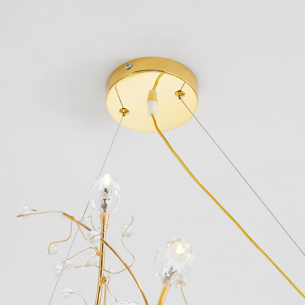 Olivia Moderne Design LED Hanglamp Blauw Woonkamer Keuken