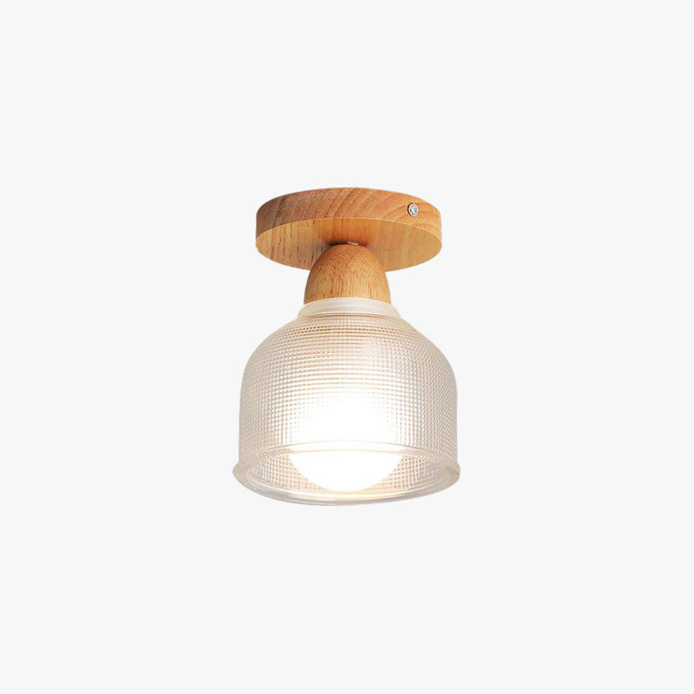 Sanna Moderne Design LED Plafondlamp Hout Slaapkamer Woonkamer