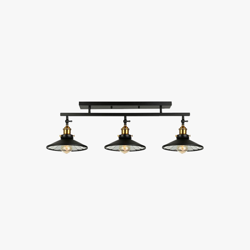 Cooley Retro Metaal Inbouw Plafondlamp Zwart