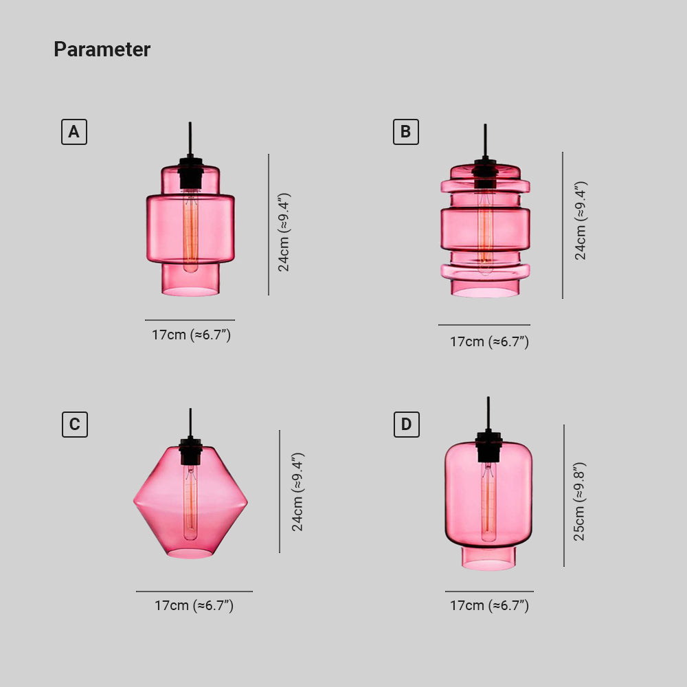 Zaid Moderne Design LED Hanglamp Glas Slaapkamer Woonkamer