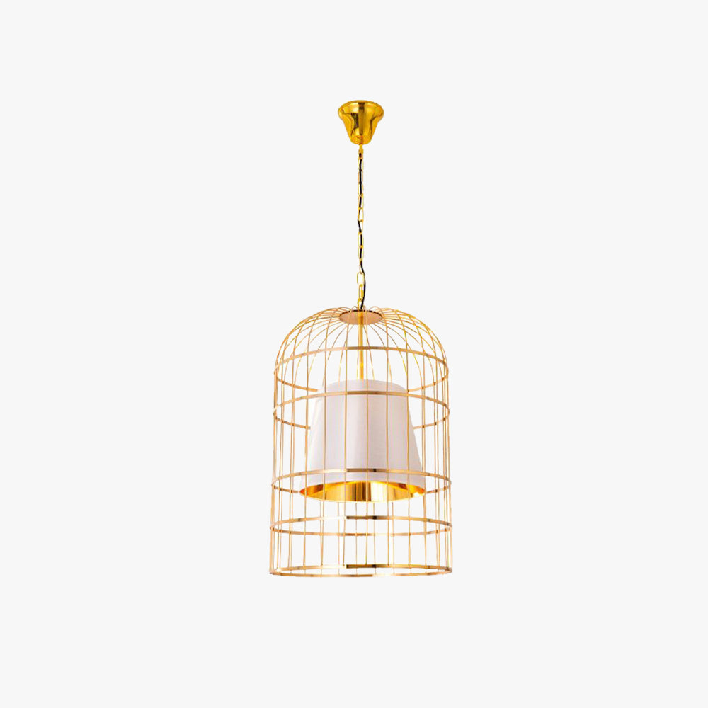 Alessio Vintage Bird Cage Metal Pendant Light